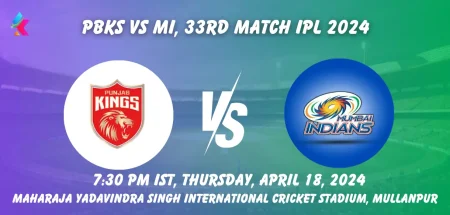 PBKS vs MI Head to Head in Maharaja Yadavindra Singh International Cricket Stadium, Mullanpur