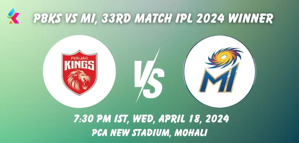 PBKS vs MI IPL 2024 Match Winner Prediction