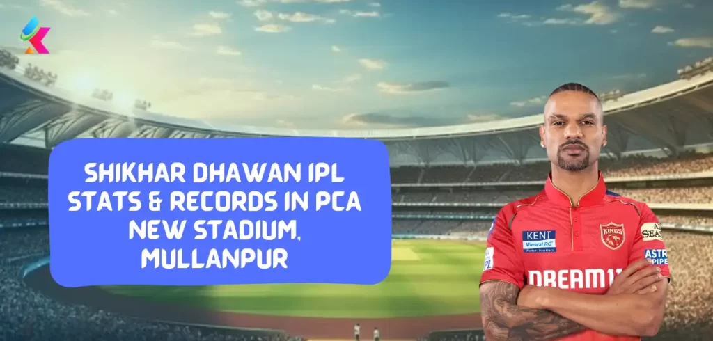 Shikhar Dhawan IPL Stats & Records in PCA New Stadium