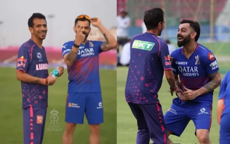 Watch: Virat Kohli and Yuzvendra Chahal share wholesome moment ahead of RR vs RCB IPL 2024 clash