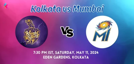 KKR vs MI Head to head in Eden Gardens