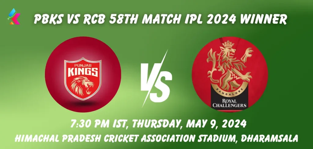 PBKS vs RCB IPL 2024 Match Winner Prediction