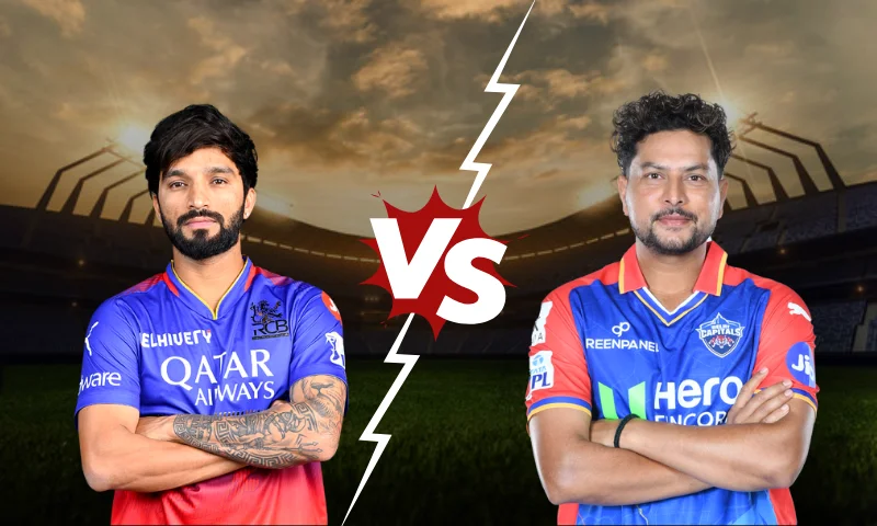 RCB vs DC Player Battle: Rajat Patidar vs Kuldeep Yadav 
