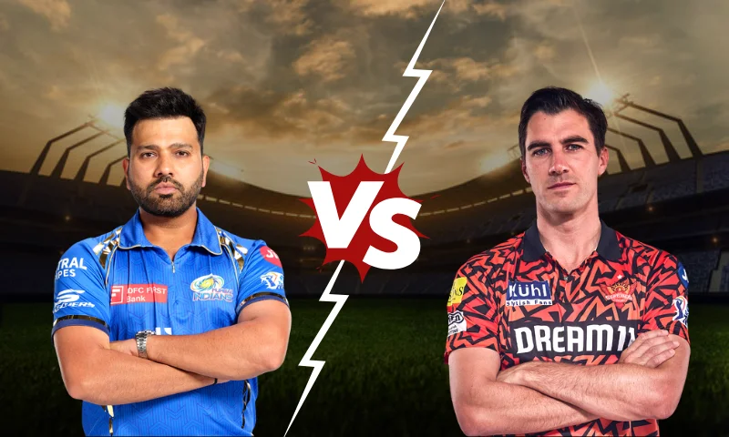 MI vs SRH Player Battle : Rohit Sharma vs Pat Cummins