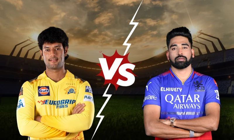 RCB vs CSK Player Battle: Shivam Dube vs Mohammed Siraj 