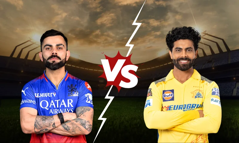 RCB vs CSK Player Battle: Virat Kohli vs Ravindra Jadeja 