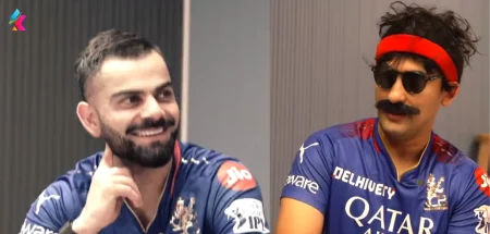Virat couldn’t control his laugh on mr nag comment