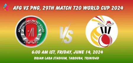 AFG vs PNG Toss & Match Winner Prediction (100% Sure), Pitch Report, Cricket Betting Tips, Who will win today's match between AFG vs PNG? – ICC Men's T20 World Cup 2024