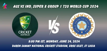 AUS vs IND Toss & Match Winner Prediction (100% Sure), Pitch Report, Cricket Betting Tips, Who will win today's match between AUS vs IND? – ICC Men's T20 World Cup 2024