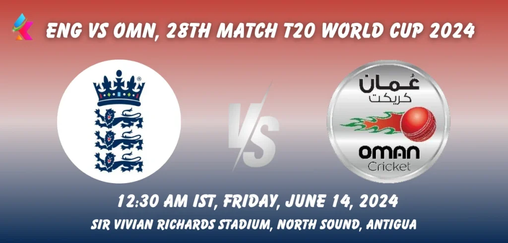 ENG vs OMN Toss & Match Winner Prediction (100% Sure), Pitch Report, Cricket Betting Tips, Who will win today's match between ENG vs OMN? – ICC Men's T20 World Cup 2024