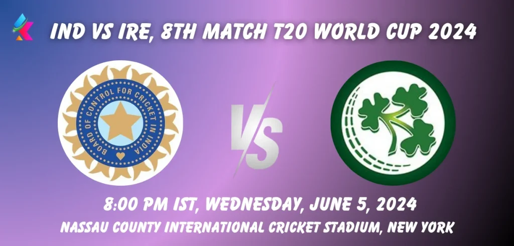 IND vs IRE Toss & Match Winner Prediction (100% Sure), Pitch Report, Cricket Betting Tips, Who will win today's match between IND vs IRE? – ICC Men's T20 World Cup 2024