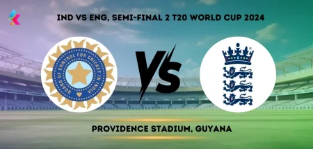 India vs England T20 Head to Head at Providence Stadium, Guyana: Semi Final 2 T20 World Cup 2024