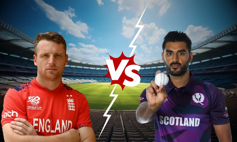 ENG vs SCO Player Battle: Jos Buttler vs Safyaan Sharif