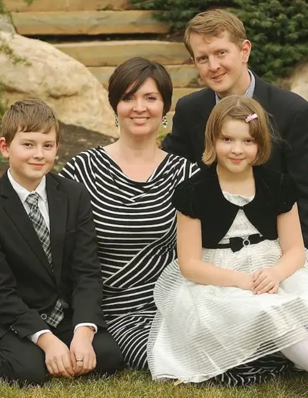 Ken Jennings with his Family