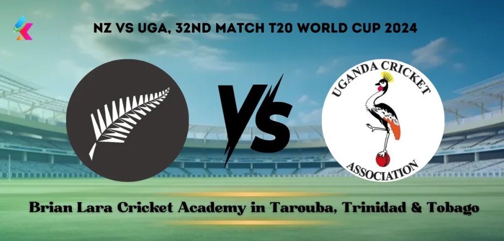 New Zealand vs Uganda Head-to-Head at Brian Lara Cricket Academy, Trinidad and Tobago: Match 32 T20 World Cup 2024