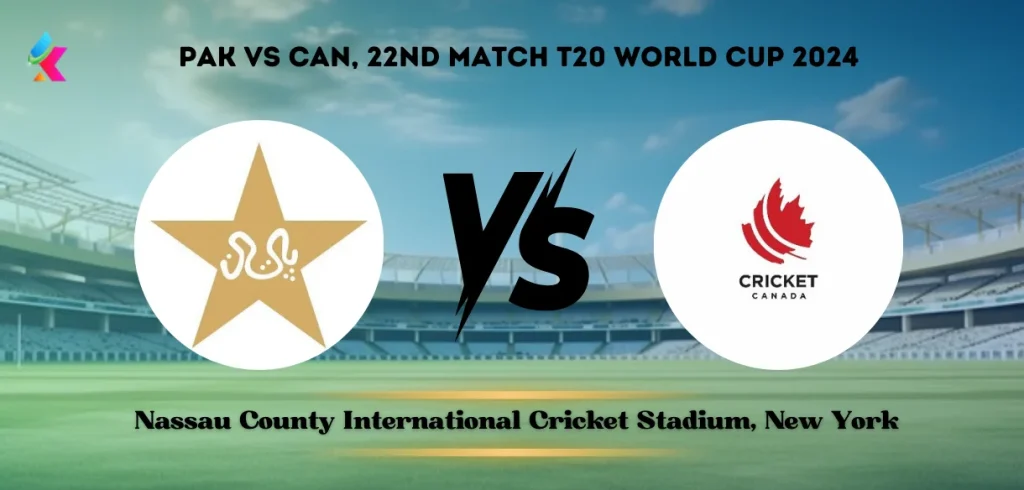 Pakistan vs Canada T20 Head-to-Head at Nassau County International Cricket Stadium, New York: Match 22 T20 World Cup 