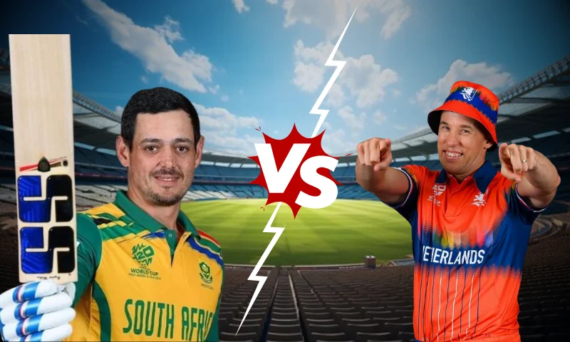 NED vs SA Player Battle: Quinton de Kock vs Logan van Beek