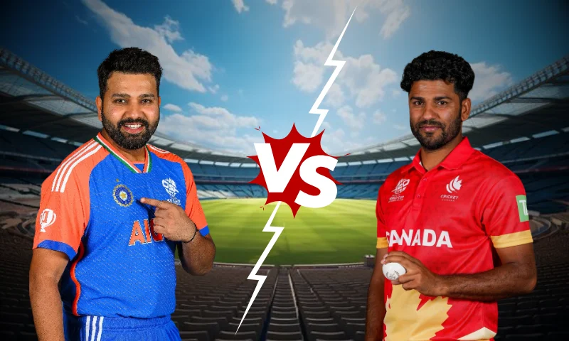 India vs Canada Player Battle: Rohit Sharma vs Kaleem Sana