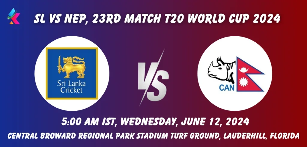 SL vs NEP Toss & Match Winner Prediction (100% Sure), Pitch Report, Cricket Betting Tips, Who will win today's match between SL vs NEP? – ICC Men's T20 World Cup 2024