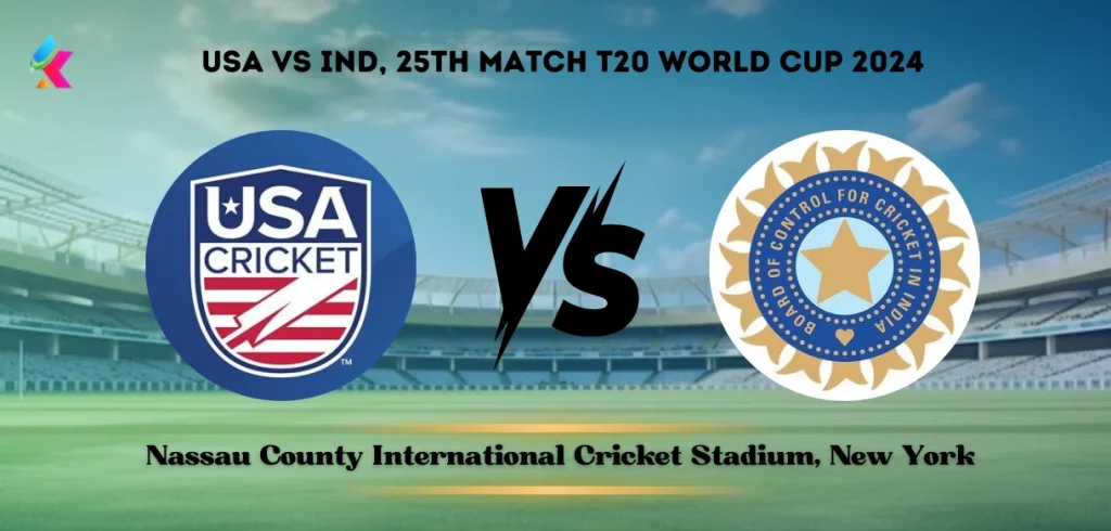 USA vs India T20 Head-to-Head at Nassau County International Cricket Stadium, New York: Match 25 T20 World Cup