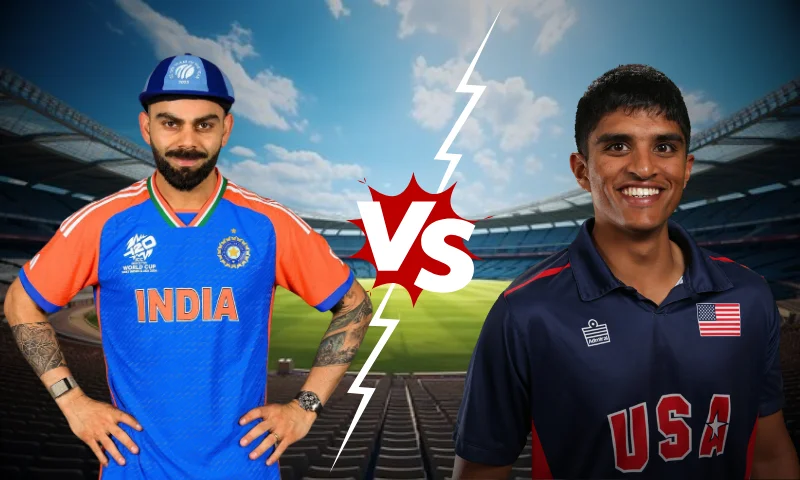 USA vs India Player Battle: Virat Kohli vs Nosthush Kenjige