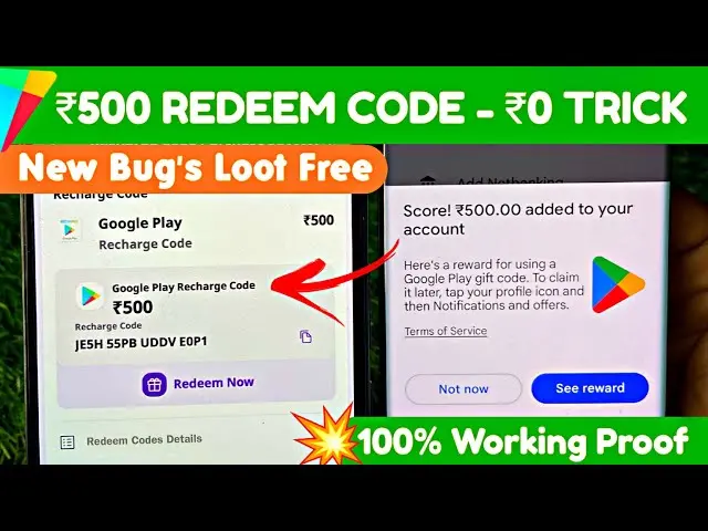 1000 Rupees Free Redeem Code