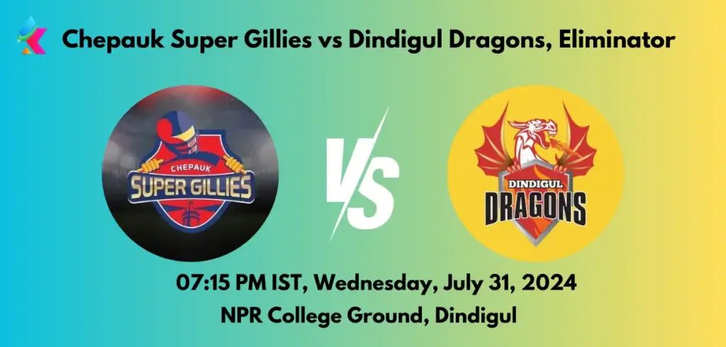 CSG vs DD Dream11 Prediction Today Match 2024: Fantasy Cricket Tips, Playing XI, Pitch Report, Today Dream11 Team Captain And Vice Captain Choices – Eliminator Tamil Nadu Premier League 2024