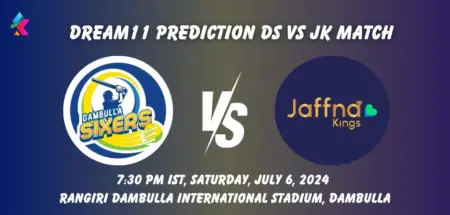 DS vs JK Dream11 Team Prediction Today Match: Fantasy Cricket Tips, Playing XI, Pitch Report, Today Dream11 Team Captain And Vice Captain Choices - 8th Match, Lanka Premier League, 2024