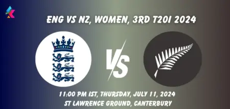 ENG W vs NZ W Dream11 Team Prediction Today Match: Fantasy Cricket Tips, Playing XI, Pitch Report, Today Dream11 Team Captain And Vice Captain Choices - 3rd T20I, New Zealand Women tour of England Women, 2024