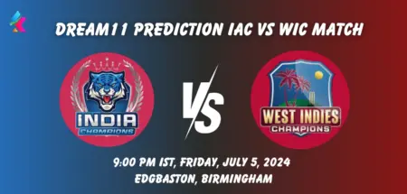 IAC vs WIC Dream11 Team Prediction Today Match: Fantasy Cricket Tips, Playing XI, Pitch Report, Today Dream11 Team Captain And Vice Captain Choices - 6th Match, World Championship of Legends 2024
