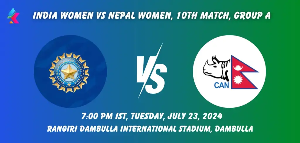 IND W vs NEP W Dream11 Prediction Today Match 2024: Fantasy Cricket Tips, Playing XI, Pitch Report, Today Dream11 Team Captain And Vice Captain Choices – 10th Match Womens Asia Cup T20 2024
