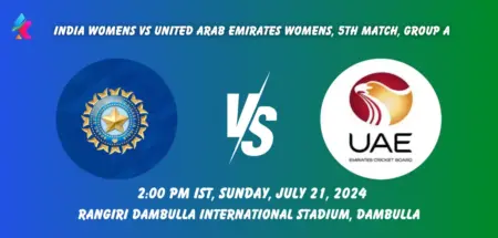 IN W vs UAE W Dream11 Team Prediction Today Match: Fantasy Cricket Tips, Playing XI, Pitch Report, Today Dream11 Team Captain And Vice Captain Choices - 5th Match, Women's Asia Cup, 2024