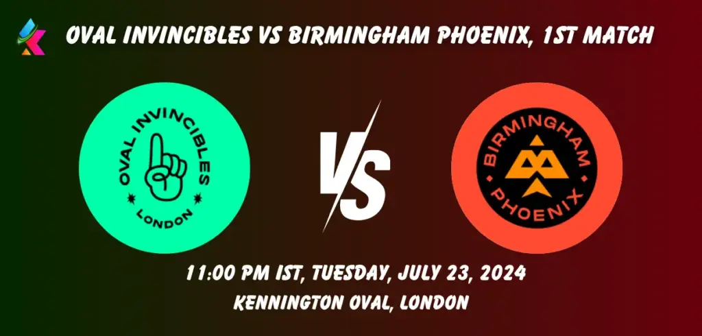 OVI vs BPH Dream11 Prediction Today Match 2024: Fantasy Cricket Tips, Playing XI, Pitch Report, Today Dream11 Team Captain And Vice Captain Choices – 1st Match The Hundred Mens Competition 2024