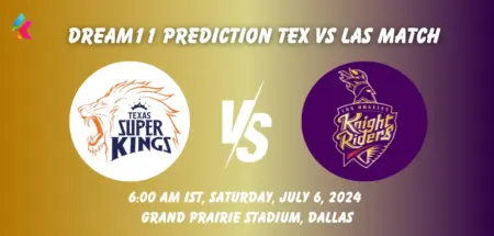 TEX vs LAS Dream11 Team Prediction Today Match: Fantasy Cricket Tips, Playing XI, Pitch Report, Today Dream11 Team Captain And Vice Captain Choices - 2nd Match, Major League Cricket 2024