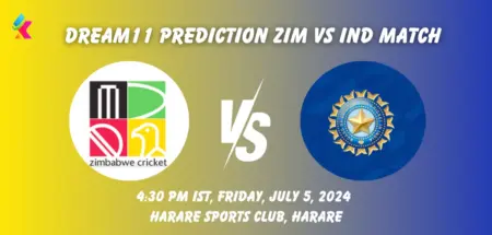 ZIM vs IND Dream11 Team Prediction Today Match: Fantasy Cricket Tips, Playing XI, Pitch Report, Today Dream11 Team Captain And Vice Captain Choices - 1st T20I, India Tour of Zimbabwe, 2024