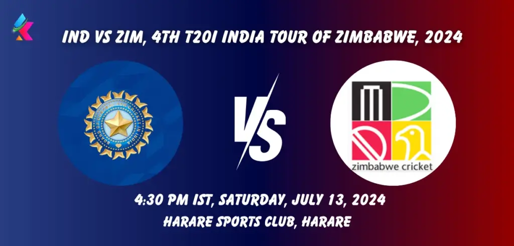 ZIM vs IND Dream11 Team Prediction Today Match: Fantasy Cricket Tips, Playing XI, Pitch Report, Today Dream11 Team Captain And Vice Captain Choices - 4 T20I, India Tour of Zimbabwe, 2024