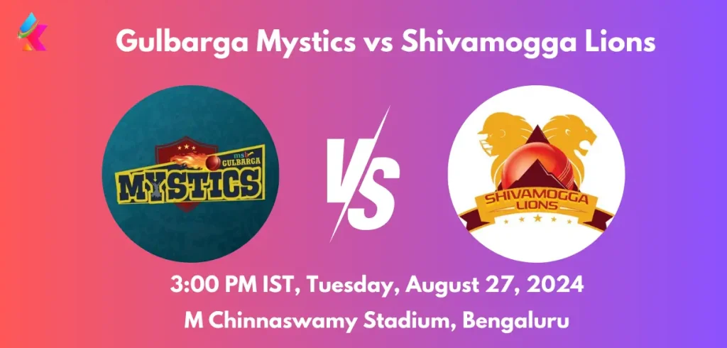 GMY vs SL Dream11 Team Prediction Today Match: Fantasy Cricket Tips, Playing XI, Pitch Report, Today Dream11 Team Captain And Vice Captain Choices - 25th Match, Shriram Capital KSCA Maharaja T20 2024