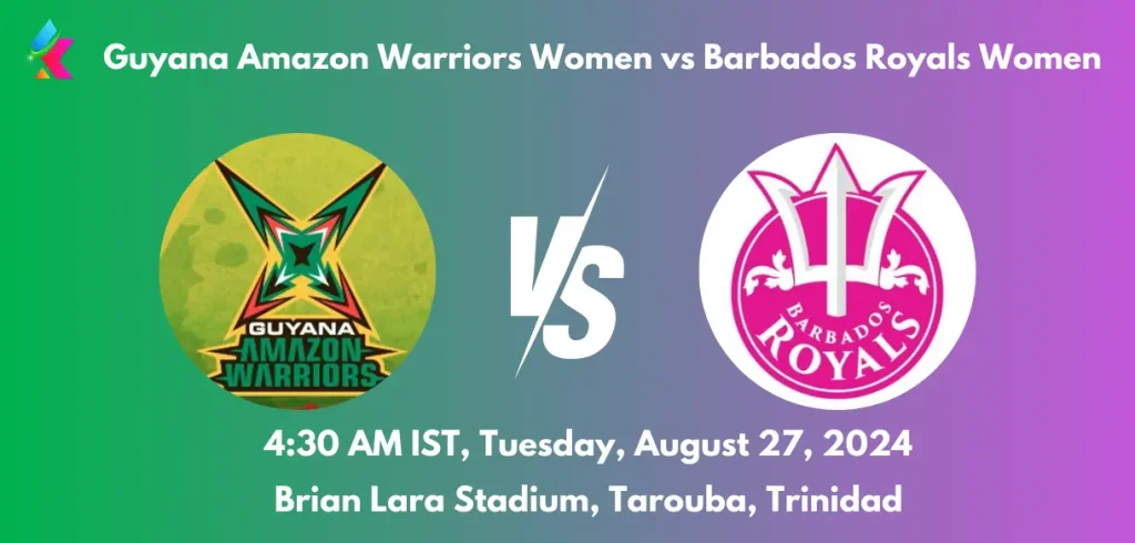 GUY W vs BR W Dream11 Team Prediction Today Match: Fantasy Cricket Tips, Playing XI, Pitch Report, Today Dream11 Team Captain And Vice Captain Choices - 5th Match, Womens Caribbean Premier League 2024