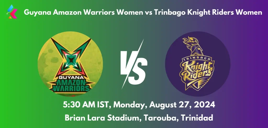 GUY W vs TRK W Dream11 Team Prediction Today Match: Fantasy Cricket Tips, Playing XI, Pitch Report, Today Dream11 Team Captain And Vice Captain Choices - 4th Match, Womens Caribbean Premier League 2024