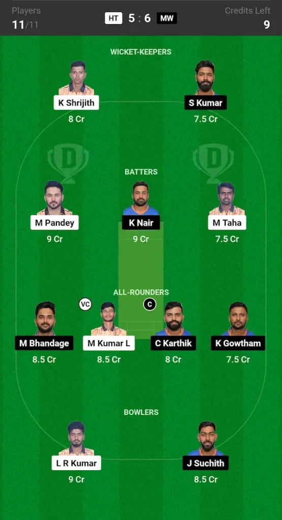 HT vs MW Dream11 Prediction Small League Team