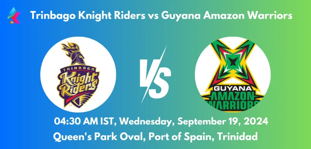 TKR vs GUY Dream11 Prediction Today Match 2024: Fantasy Cricket Tips, Playing XI, Pitch Report, Today Dream11 Team Captain And Vice-Captain Choices – Match 19 Caribbean Premier League 2024