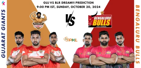 GUJ vs BLR Dream11 Prediction, Today’s Match 6th Starting 7, Player Stats, Head-to-Head, Captain And Vice Captain Choices for Gujarat Giants vs Bengaluru Bulls, Pro Kabaddi 2024
