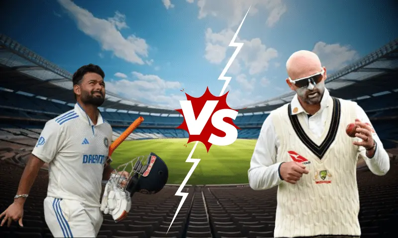 Rishabh Pant vs Nathan Lyon