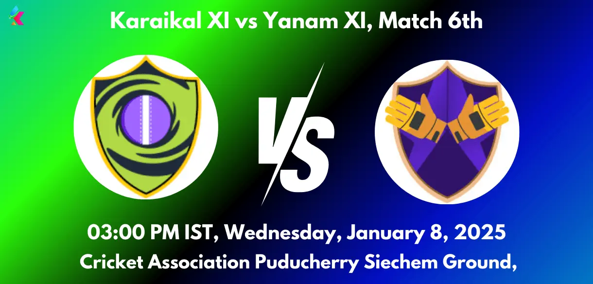 KXI vs YXI Dream11 Team Prediction Today Match 6th: Playing XI, Fantasy Cricket Tips, Today Dream11 Team Captain And Vice Captain Choices - Pondicherry Masters T10