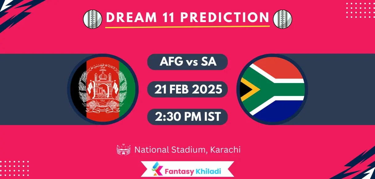 AFG vs SA Dream11 Prediction Today Match 3rd: Fantasy Cricket Tips, Player Stats, Playing XI, Pitch Report, Dream11 Team Captain And Vice Captain Choices - ICC Champions Trophy, 2025