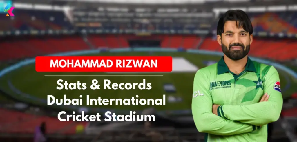 Mohammad Rizwan Records and Stats at Dubai International Cricket Stadium, Dubai in ODI Cricket - PAK vs IND