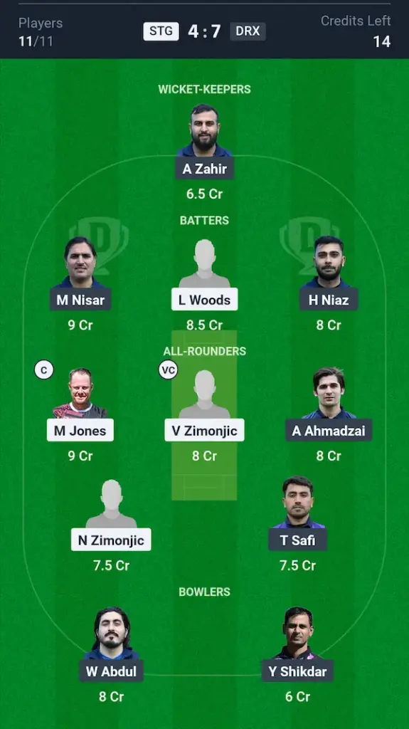 STG vs DRX Dream11 Prediction Small League Team