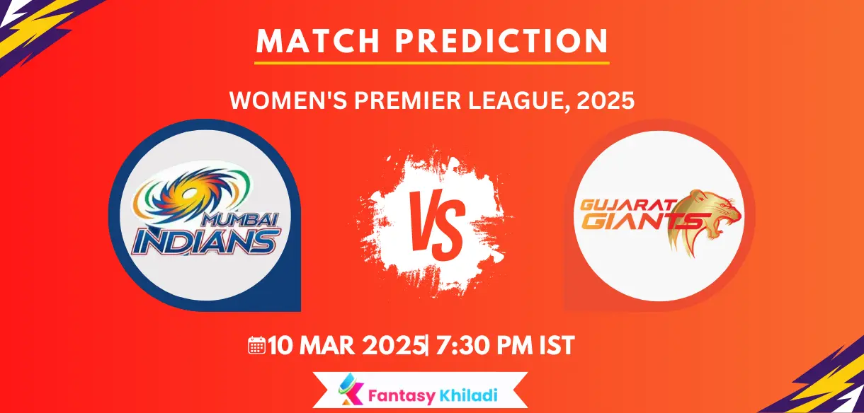 MI W vs GG W Match Prediction - Who will Win Today’s Match and Toss? Pitch Report, Playing 11 WPL Match 19th