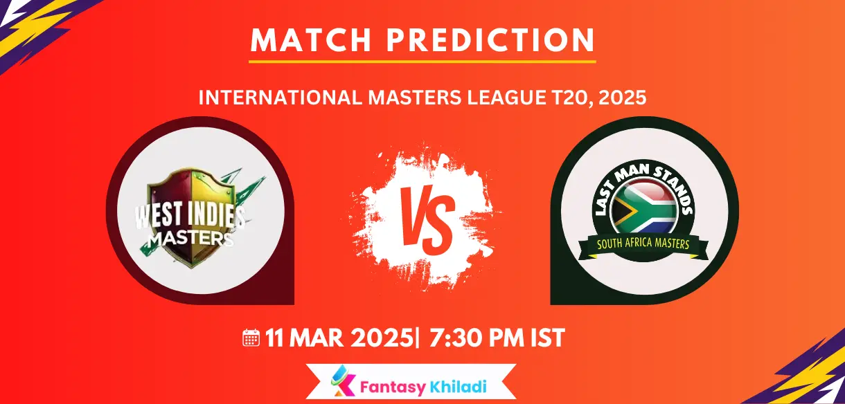 WIM vs SAM Match Prediction - Who will Win Today’s Match and Toss? Pitch Report, Playing 11 - International Masters League T20, 14th Match