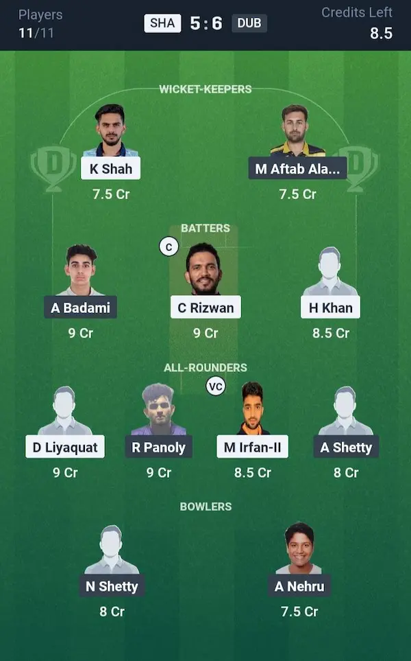 SSD vs ARI My11 Circle, Dream11 Prediction Grand League Team
